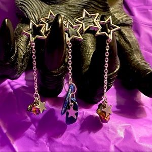 ☆𖣘☆ Handmade By Me ☆ Star Silver Alloy & Crystal Barrette Hair Accessory ☆𖣘☆